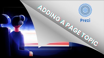 How to add a page topic in Prezi Presentation?