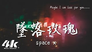 space x - 墜落玫瑰『是否這世界太黑，只能用墜落玫瑰 I'm lost for you。』【動態Lyrics|高音質】♫