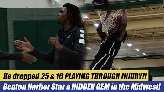 Scooby Johnson Plays Through Injury, Drops 25 & 16 in Rivalry Game!! Hidden Gem in Benton Harbor!!