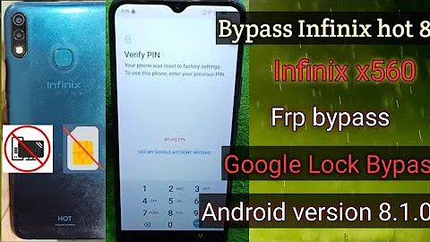 Infinix Hot 8 Lite X650 Google Account Bypass-No PC Needed