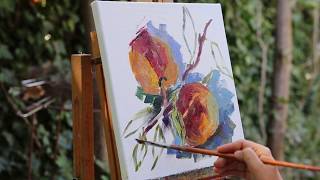 Натюрморт С Персиками - Still Life With Peaches - Oil Painting