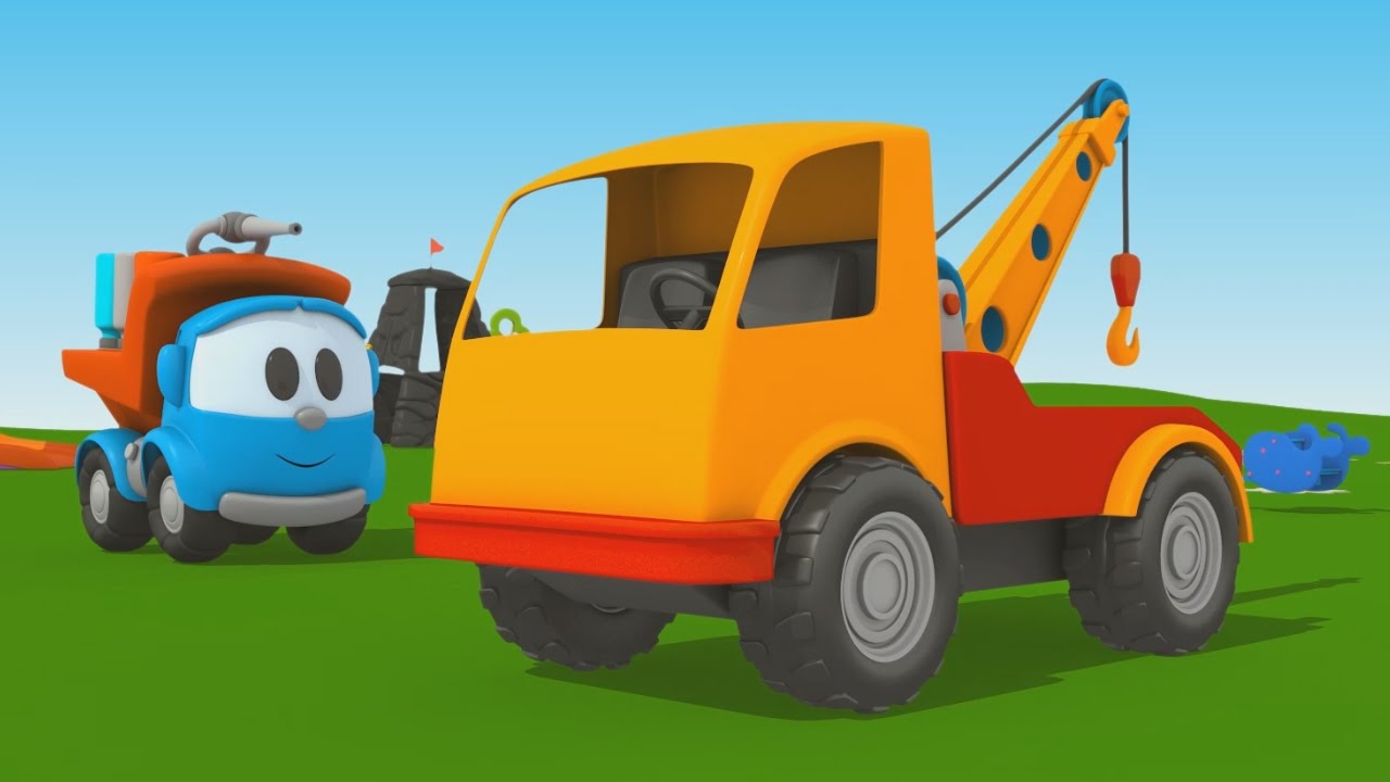 Cartoni Animati per Bambini Leo Junior coloriamo insieme il carro attrezzi