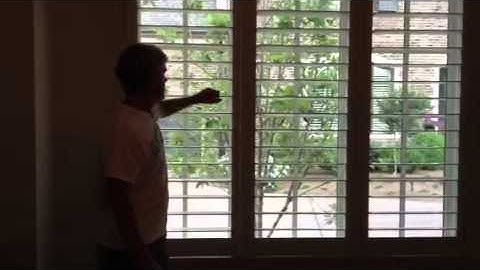 4.5" Single Panel Hidden Tilt Rod Plantation Shutters