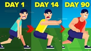 I Did Sit Ups For 90 Days And This Is What Happened || FUNNY ANIMATION CHALLENGE