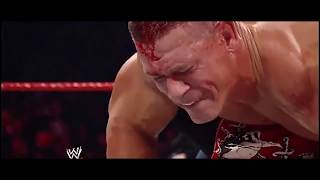 John Cena VS Brock Lesnar Bloody Match. WWE