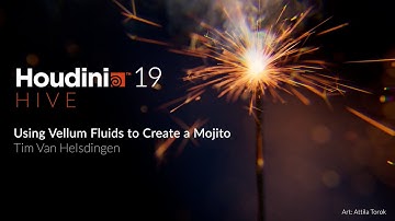 Using Vellum Fluids to Create a Mojito | Tim Van Helsdingen  | Houdini 19 HIVE