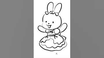 怎样画蕾比小公主1 