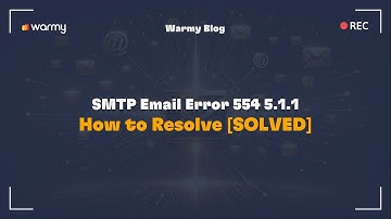 SMTP Email Error 554 5.1.1 - How to Resolve [SOLVED]