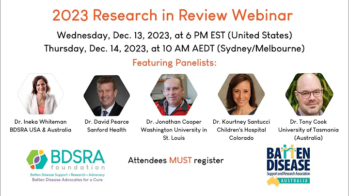 2023 Batten Disease Research in Review Webinar