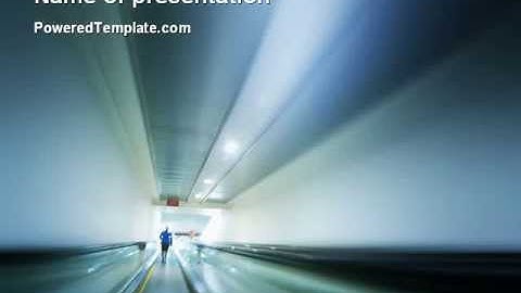 Air Terminal PowerPoint Template by PoweredTemplate.com