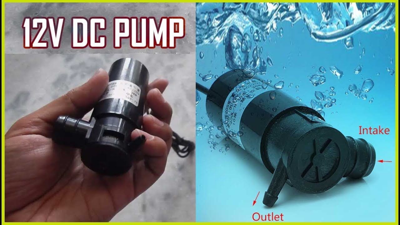 Fenteer 12V Small Silence Submersible Aquarium Pump Fountain Pond Marine Aqua Water Tank Diaphragm Pump Water Pumps 0.5-0.7A