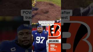POV: NY Giants fans after trading away their best d-lineman... #shorts