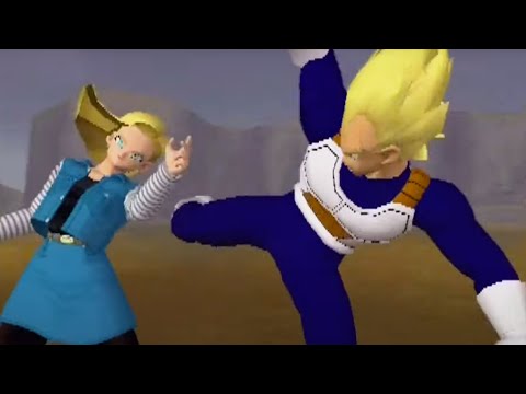 Dragon Ball Z Budokai 1 - Story Mode - Super Saiyan Vegeta (Part 18) 【HD】