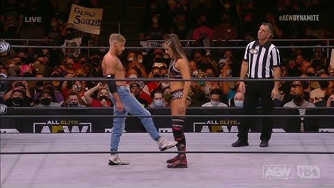 Orange Cassidy tries with Britt Baker