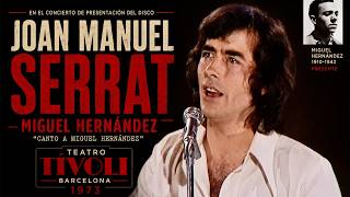 UNRELEASED! FULL Concert by JOAN MANUEL SERRAT January 1, 1973, M. Hernández, Tívoli in Barcelona