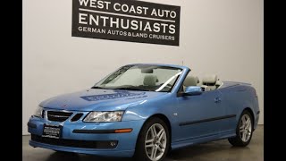 1 Owner 2006 Saab 9-3 Aero 20th Anniversary Edition w/Low Miles