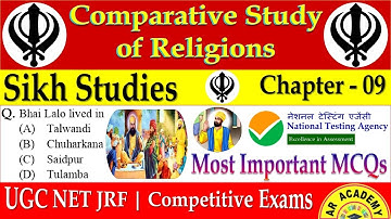 Sikh Religion MCQs | Comparative Study of Religions | UGC NET JRF | Religious Studies | Chapter-09
