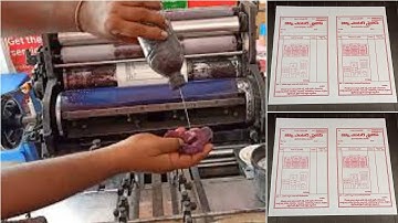 Jessy enterprises bill book printing by hamada 800 offset printing machine // Bill book printing