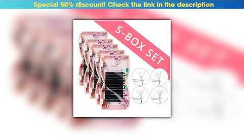 Hands-on 5pcs Yelix Easy Fanning Eyelash Extensions Wholesale Volume Lashes Mix Camellia Bloom Lash