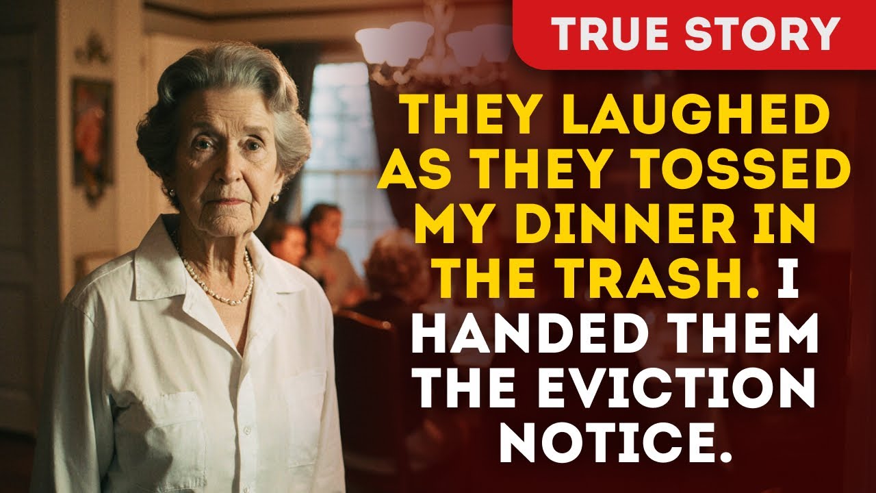 They Laughed As They Tossed My Dinner In The Trash. I Handed Them The Eviction Notice.