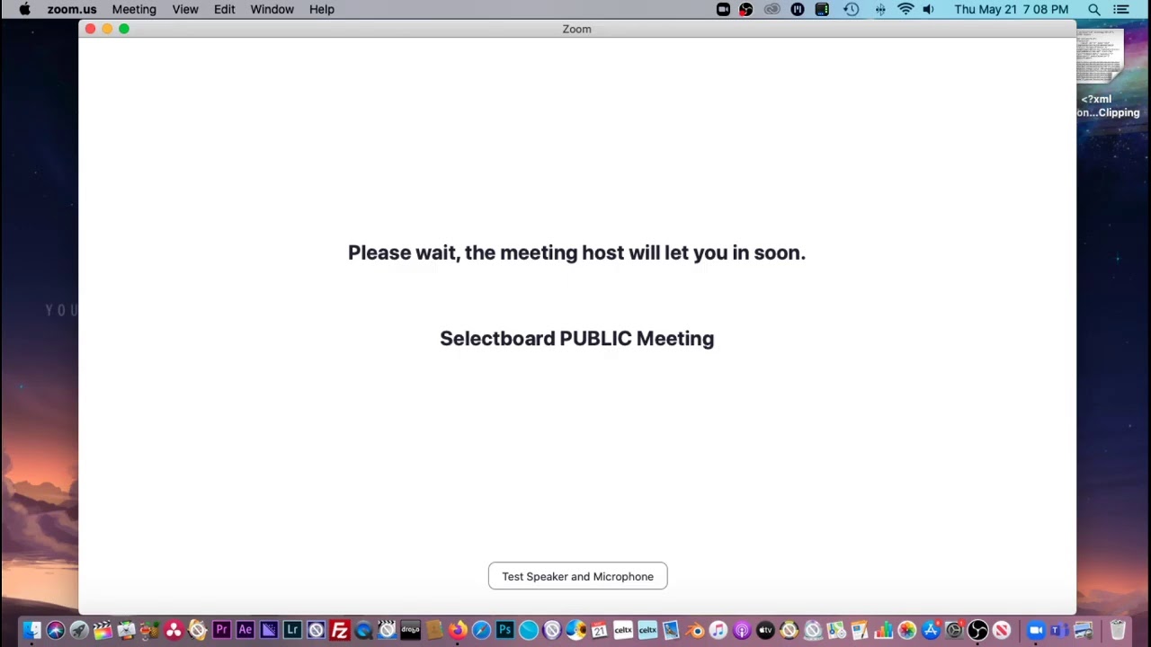 Walpole Select Board Meeting Live 5/21/20 YouTube