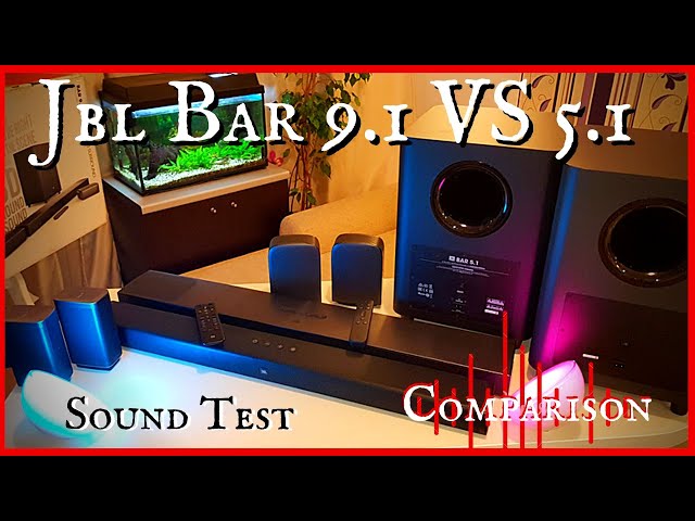 Compare the NEW JBL BAR 9.1 ATMOS with JBL BAR 5.1 Soundbar - Sound - YouTube