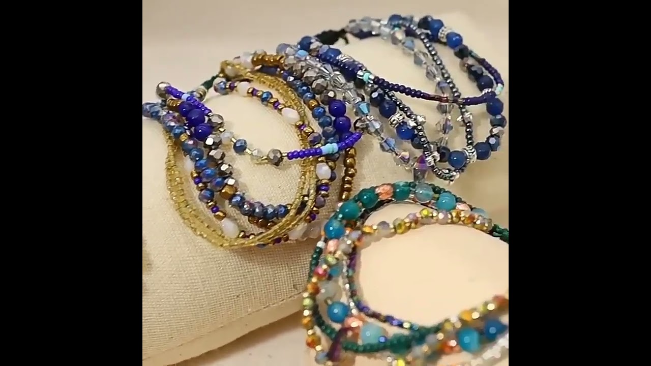 Boho Jewelry women dainty gemstone bracelet summer beach seed bead miyuki bracelet