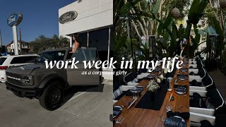 WORK WEEK IN MY LIFE AS A CORPORATE GIRLY: getting a new job & buying a new car