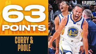 Stephen Curry \& Jordan Poole Combine For 63 PTS In Game 2!