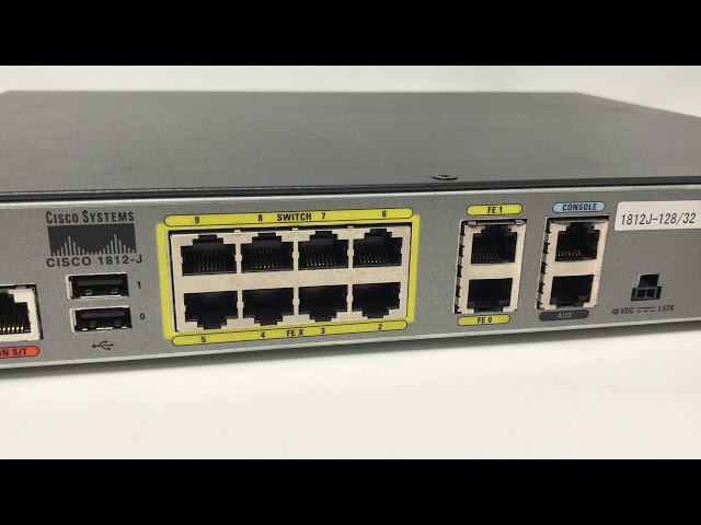 Cisco 1812J ３台 ◎CISCO 1812 - YouTube