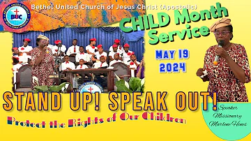 Bethel Sunday Morning Service May 19, 2024 "Child Month Service" Message by Missionary Marlene Hines