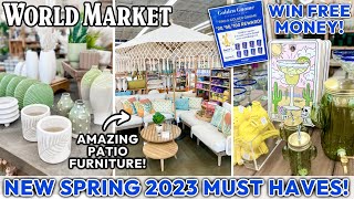 *WIN FREE MONEY* Whats NEW At World Market Spring 2023 | BEST Patio Furniture + Home Accents!