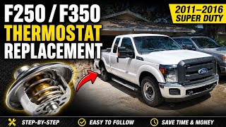 Ford F-250 or 350 2011 to 2016 thermostat replacement 6.2 L Boss Engine
