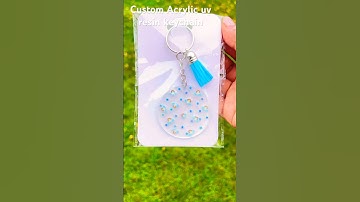 Let’s make custom acrylic UV Resin keychain #shorts #shortsvideo #smallbusiness #craft #diy #uvresin