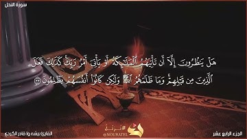 سورة النحل(من آية 1إلى آية 93) مكتوبة بصوت القارئ "بيشه وا قادر الكردي"