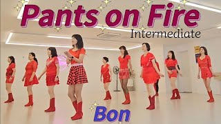 Pants on Fire - Line Dance (Intermediate) Choreo:Simon Ward & Niels Poulsen