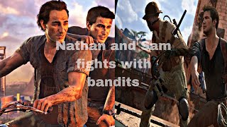 Nathan and Sam fights with bandits (phonk Midnight) || Uncharted 4