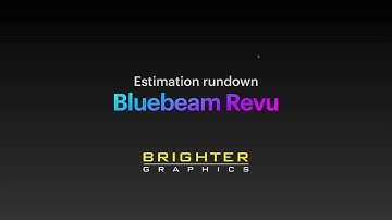 WEBINAR: Bluebeam Revu - Estimation Rundown