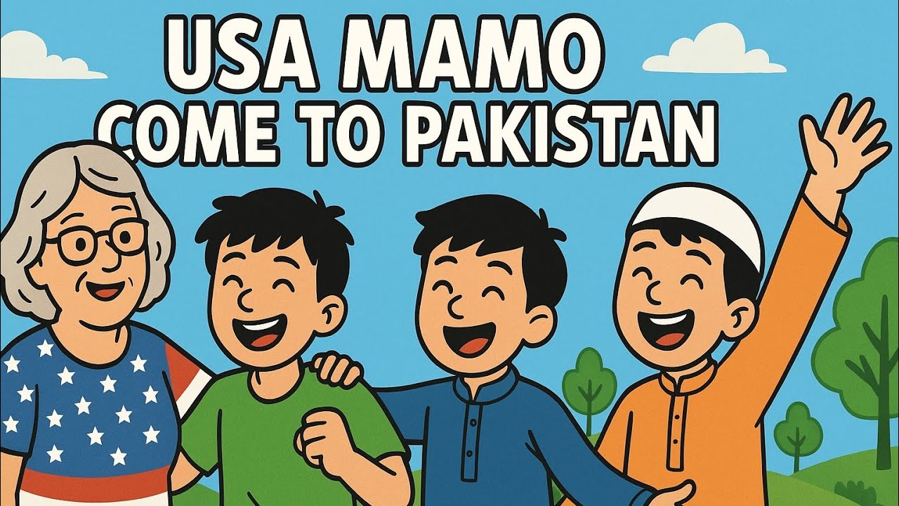 USA mamo come to Pakistan together fum and masti #kid #usa #mamo # ...