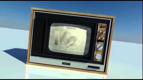 3DS Max vintage TV model