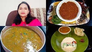 Indian Mom tuesday Lunch Routine || Sambar Powder Recipe || Sambar Recipe