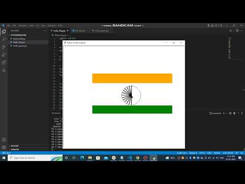 INDIA FLAG 🇮🇳 | Python | Coding