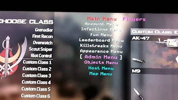 COD MW2 Hacker On PS3 With Hackers Option Menu