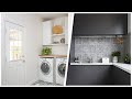 75 Mid-sized Laundry Room With White Walls Design Ideas You'll Love 🔴