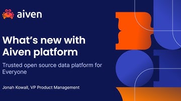 Webinar | What’s new with Aiven platform