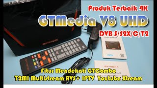 Review GTMedia V8 UHD 4K Receiver Combo Terbaik Harga Murah Fitur Mendekati GTCombo