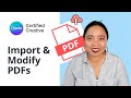 How to Import & Customize PDF Files in Canva