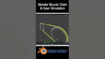 Blender Bicycle Chain & Gear Simulation #Blender #Gear #bicycle #chain #simulation #3danimation