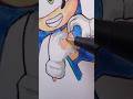 Speed drawing 🌀 💙🌴Sonic prime #drawing