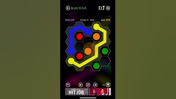 Flow Free Hexes: 5x5 Level 6